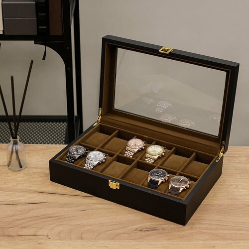 Шкатулка черный, хаки