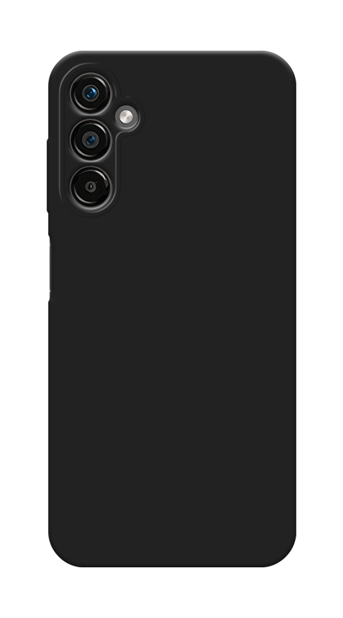 Матовый силиконовый чехол на Samsung Galaxy A25 5G / Самсунг А25 5G с защитой камеры, черный