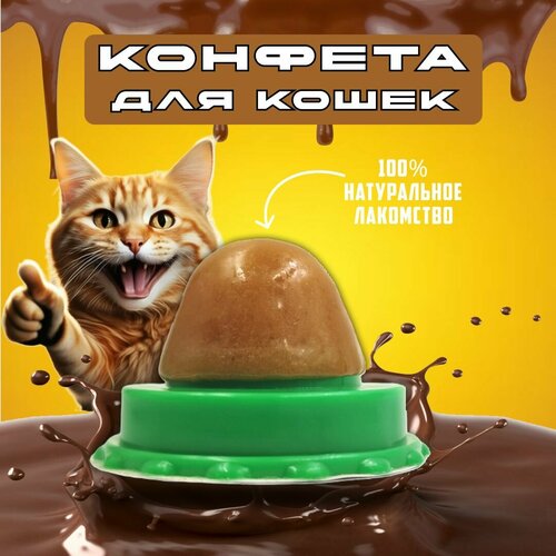 Леденец для кошек / Лакомство для кошек / Мята