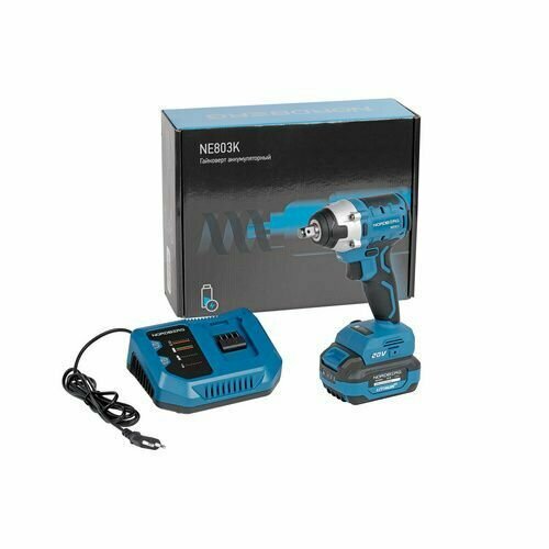 Гайковерт аккумуляторный 12 20В 300Нм с 4A акк и зар уст-вом 4A в чехле NORDBERG NE803K 1591600₽