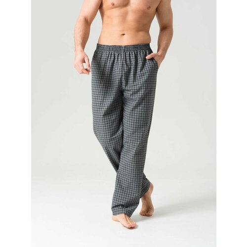 фото Брюки nl textile group, размер 56, синий, голубой