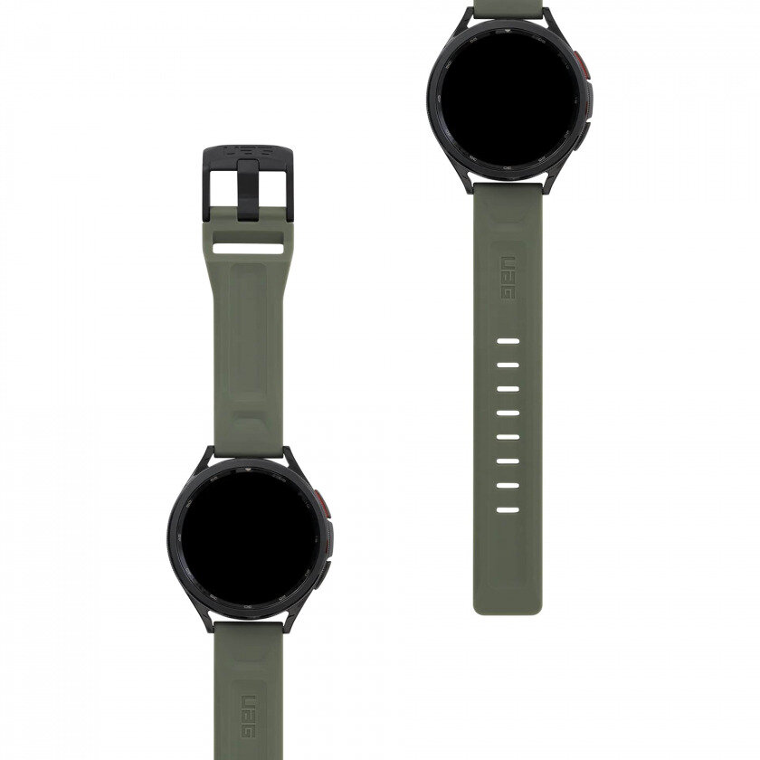 Силиконовый ремешок UAG Scout Strap для Samsung Galaxy Watch 40/42/43/44/45/46/47 мм Foliage Green зеленый лист 294404117245