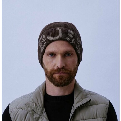 фото Шапка boss, размер one size, коричневый