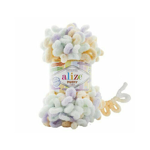 пряжа вязальная alize puffy color 6070 9 м 100 гр 1 шт Пряжа вязальная Alize Puffy Color № 6462 (9 м) 100 гр, 1 шт.