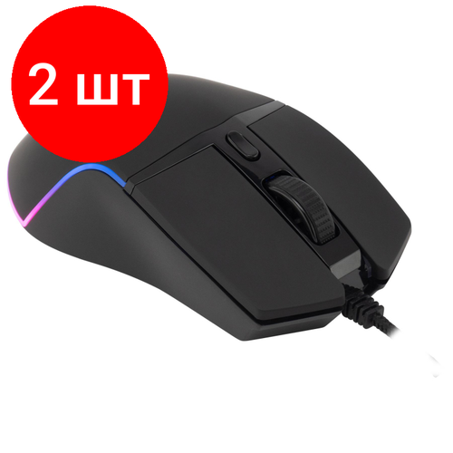 Комплект 2 штук, Мышь компьютерная Acer OMW121 black (6400dpi) USB(ZL. MCEEE.00U)