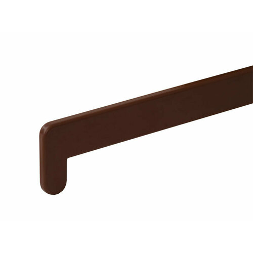 Заглушка/торцевая/накладка для подоконника боковая двухсторонняя, дл. 480мм, коричневый цвет(Махагон)