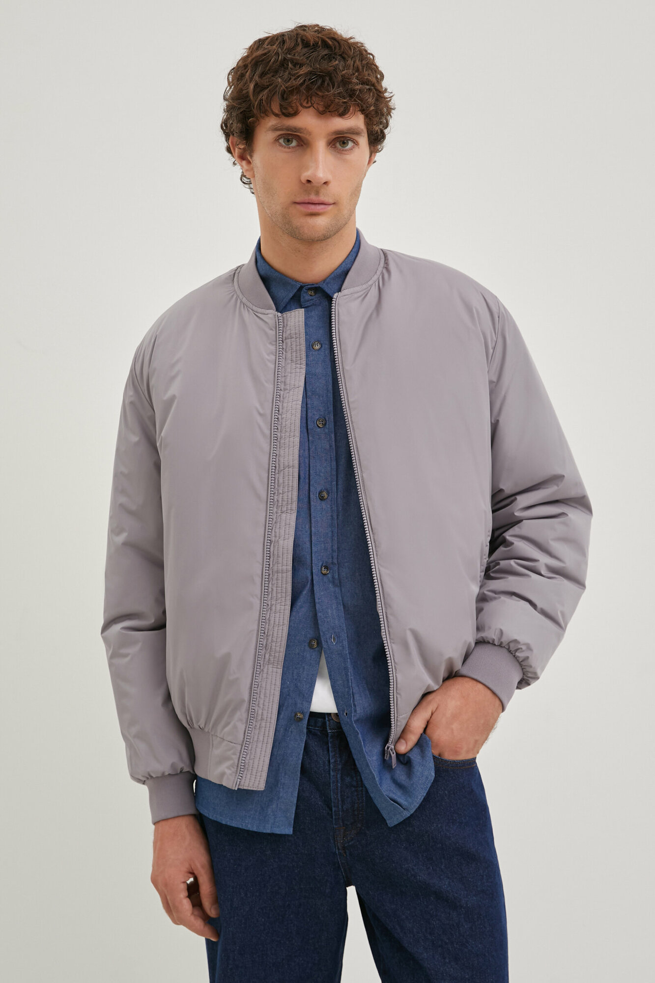 Куртка мужская Finn Flare цвет: серый BAS-20083_213 L