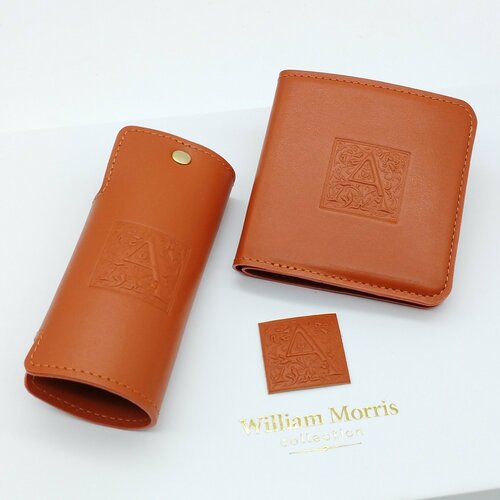 фото Кошелек william morris, фактура глянцевая, оранжевый