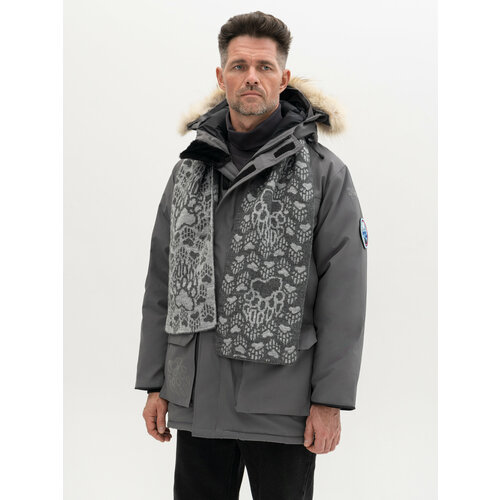 фото Шарф великоросс,178х23 см, серый