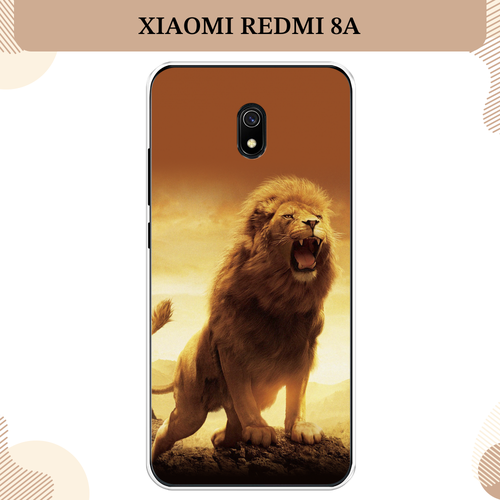 Силиконовый чехол Львиный рык на Xiaomi Redmi 8A / Сяоми Редми 8A силиконовый чехол на xiaomi redmi 4 сяоми редми 4 львиный рык 2