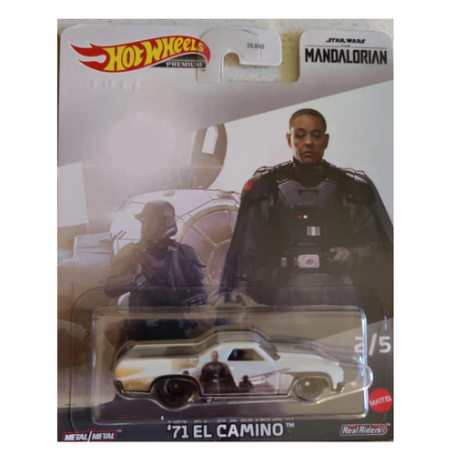 Машинка Hot Wheels Premium The Mandalorian 2/5 '71 El Camino HKC95 машинка hot wheels premium the mandalorian 2 5 71 el camino hkc95