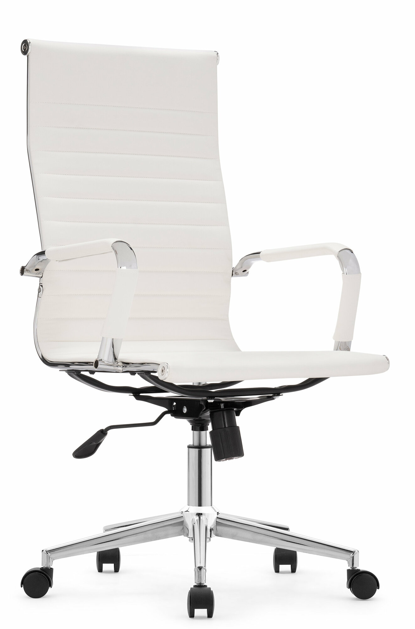 Компьютерное кресло Reus pu white / chrome