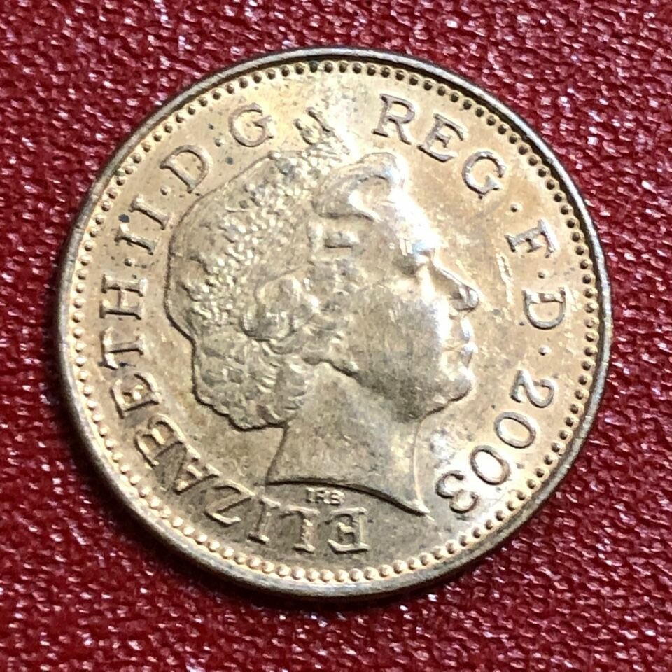 Монета Великобритания 1 Пенни 2003 год #2