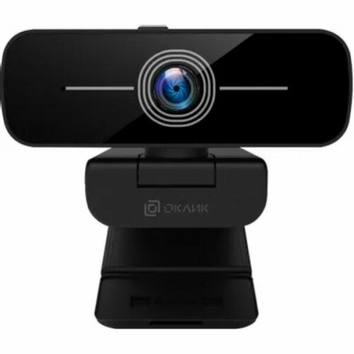 Камера Web Оклик OK-C001FH черный 2Mpix (1920x1080) USB2.0 с микрофоном камера web logitech webcam c505e черный 1 2mpix 1280x720 usb2 0 с микрофоном для ноутбука