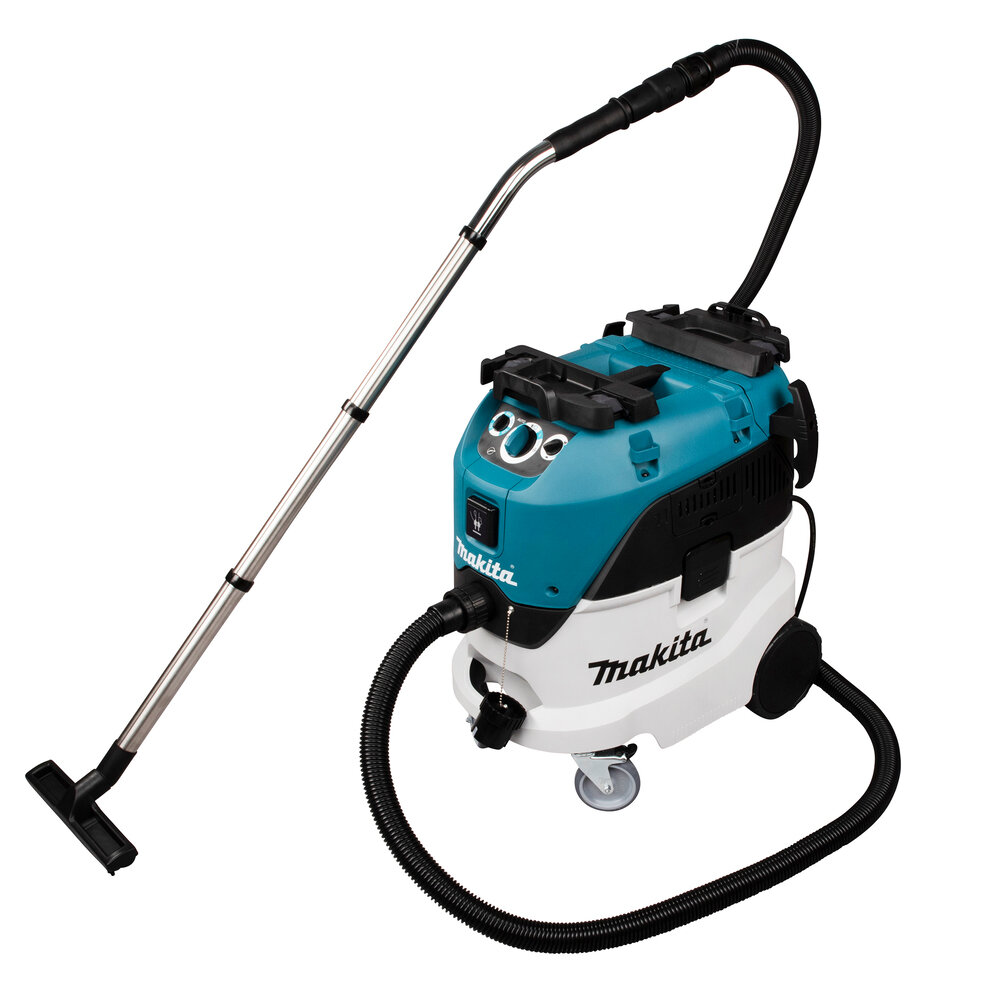 Профессиональный пылесос Makita VC4210M, 1200 Вт, синий/белый/черный