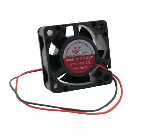 фото Вентилятор охлаждения Осевой: 12V/0.08A 40х40х20 мм Подшипник скольжения Xinyujie для 3D принтера и ЧПУ