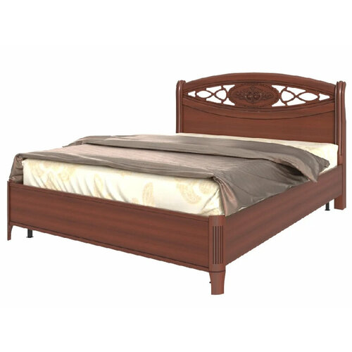 Кровать Василиса 1800 мм низкое изножье Л Э махагон 74121₽