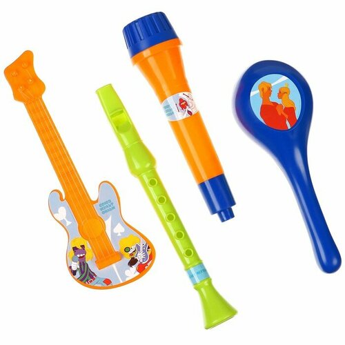 Набор музыкальных инструментов «Бременские музыканты», Союзмультфильм набор резиновых игрушек бременские музыканты