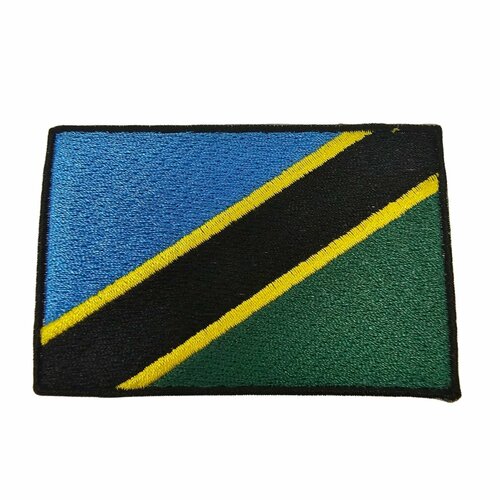 Нашивка шеврон патч, Флаг Танзании , размер 80x55 мм нашивка шеврон патч флаг польши размер 80x55 мм