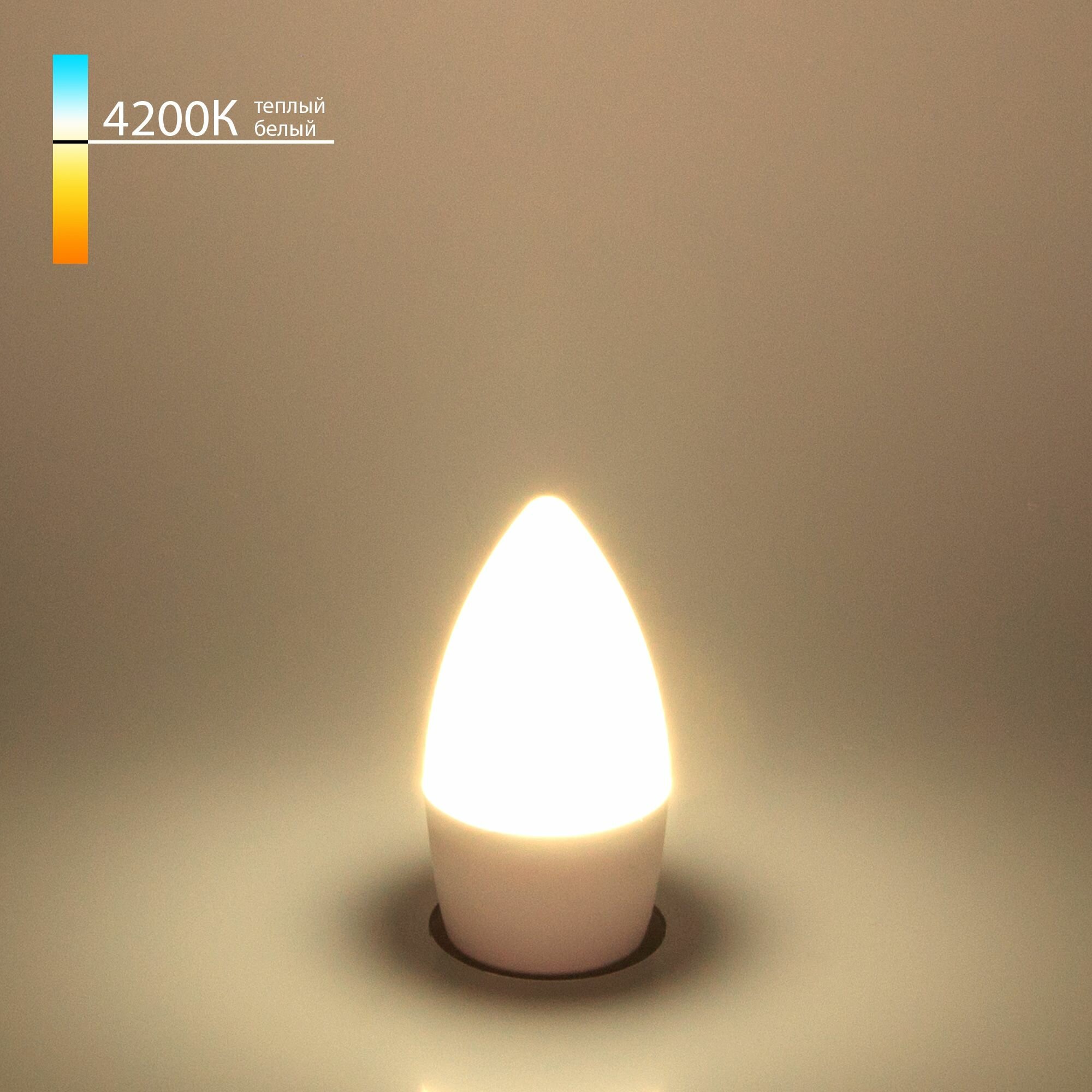 Лампа светодиодная "Свеча" СD LED E27 Elektrostandard BLE2737, 6 Вт, 4200 K
