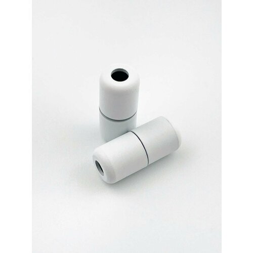 Фиксаторы зажимы для эластичных шнурков разноцветных белые матовые