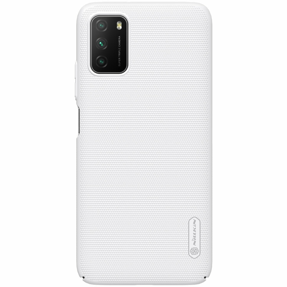 Накладка Nillkin Frosted Shield пластиковая для Xiaomi Poco M3 White (белая)