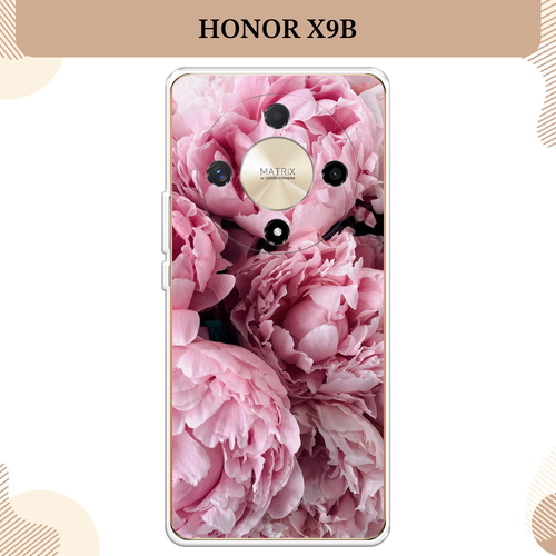 Силиконовый чехол Нежные пионы на Honor X9B / Хонор X9B силиконовый чехол на honor x9b хонор x9b пыльно розовые пионы