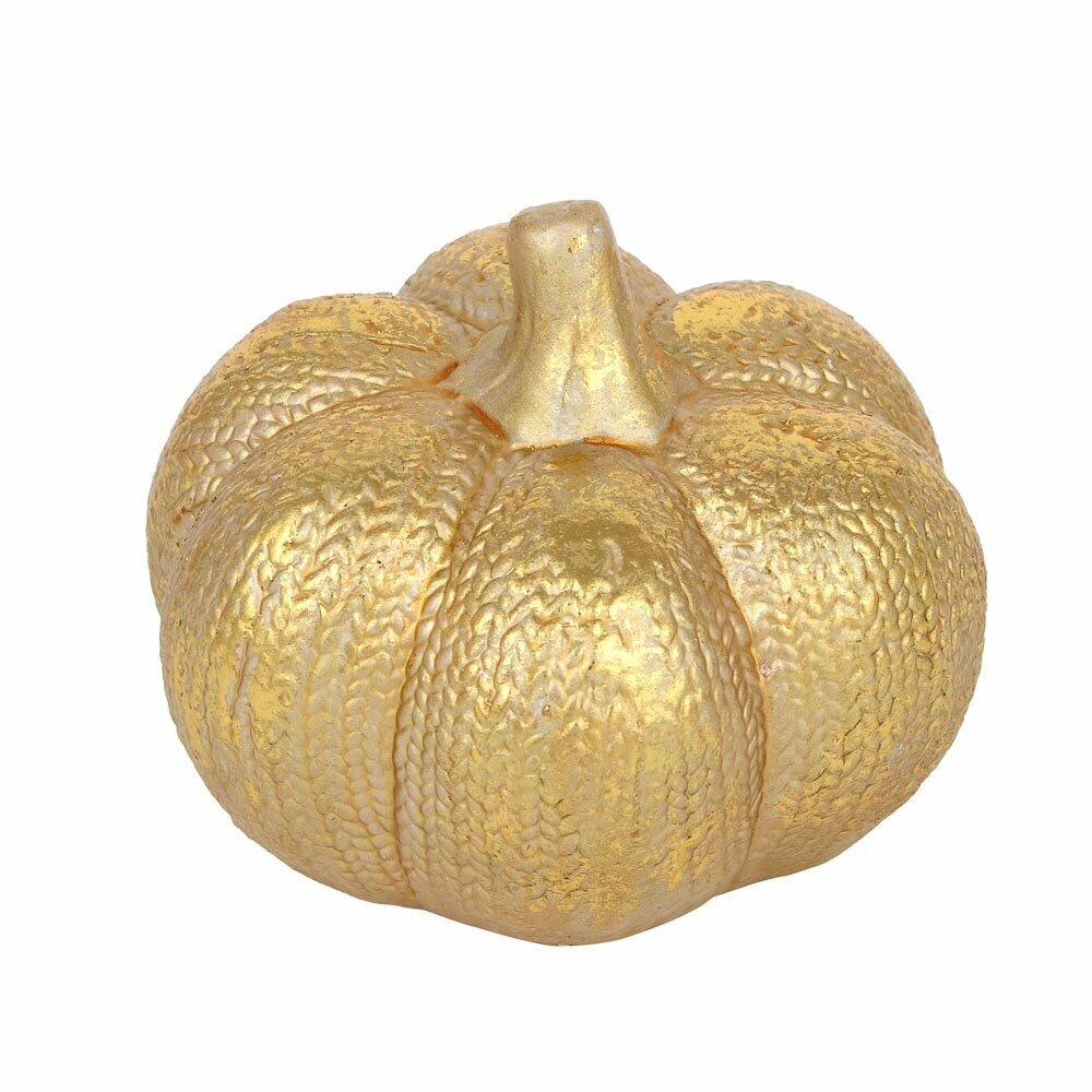 фото Фигурка декоративная, 11х9 см, керамика, цвет золотой