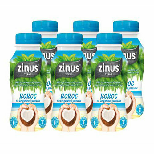 Zinus, Продукт на растительном сырье "Кокос", 250 мл
