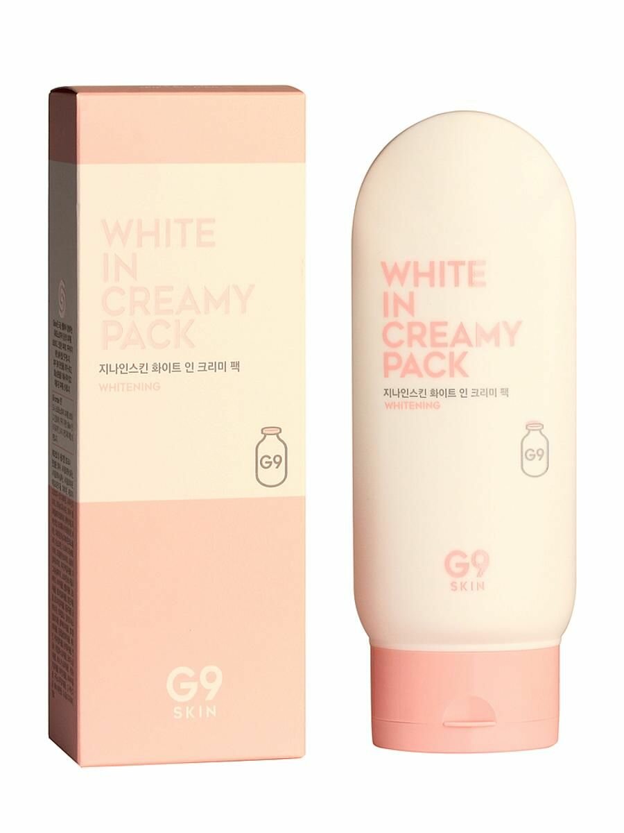 Маска для лица и тела осветляющая G9SKIN White In Creamy Pack 200ml - фото №7