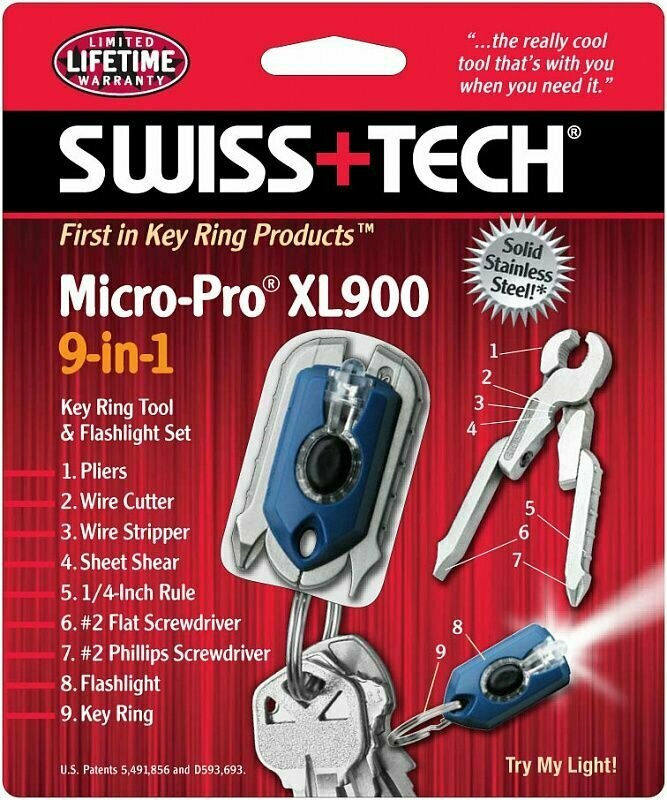 Микро набор инструментов SWISS TECH MICRO-PRO XL900 9-IN-1