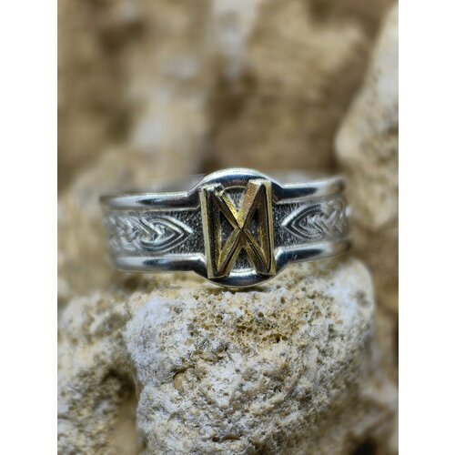 фото Кольцо sidorge, размер 19, серебряный, золотой