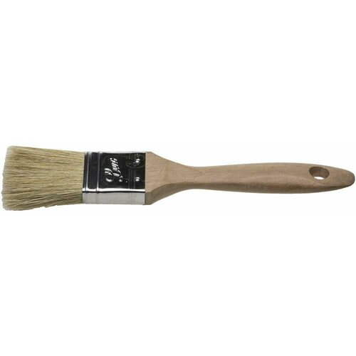 Малярная кисть STAYER UNIVERSAL-lux 25 мм 1 светлая натуральная щетина деревянная ручка все виды ЛКМ плоская кисть 01053-025 309₽