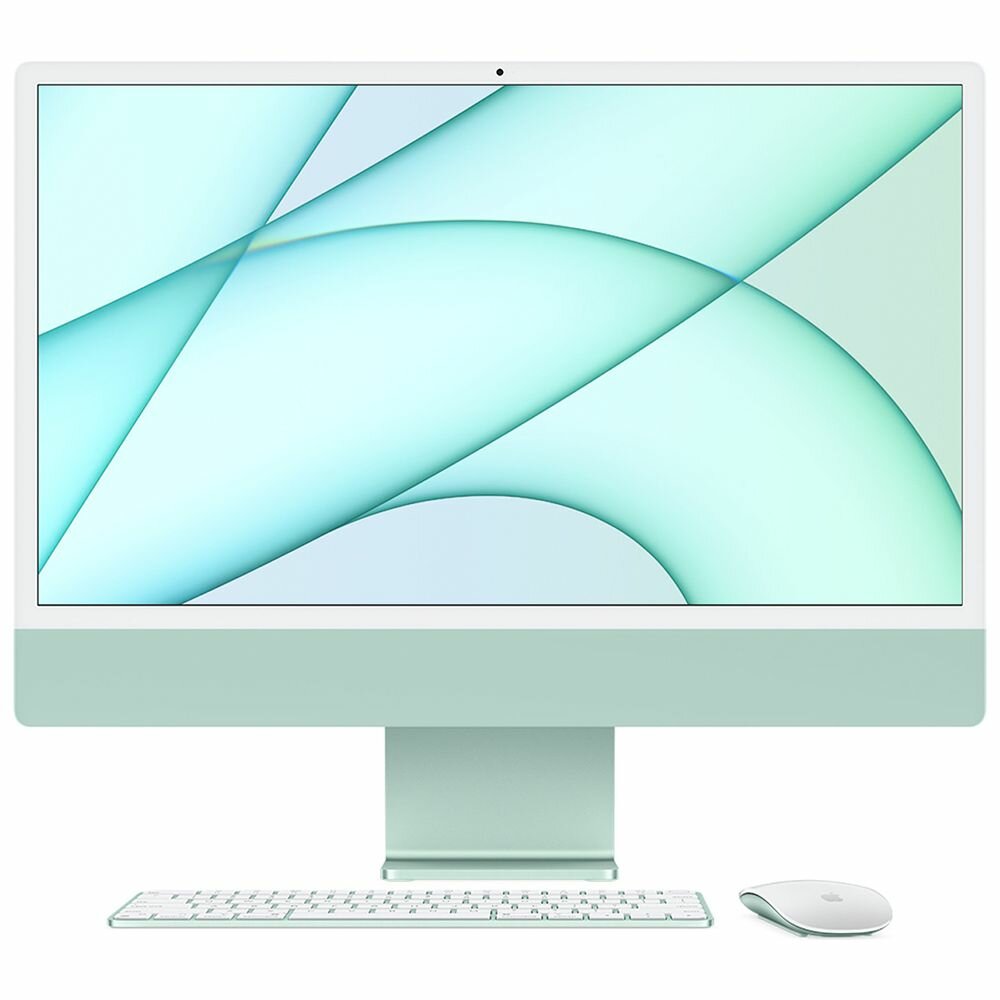 Моноблок Apple iMac 24" 2021 Apple M1, RAM 16 ГБ, SSD 256 ГБ, Apple M1 8-Core, зеленый