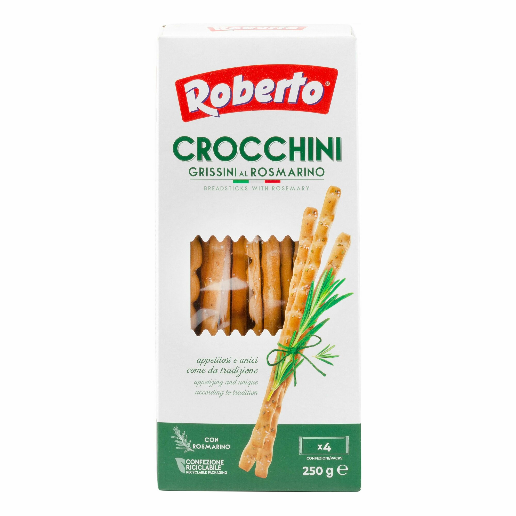 Палочки Хлебные Roberto Grissini Crocchini с розмарином 250 г