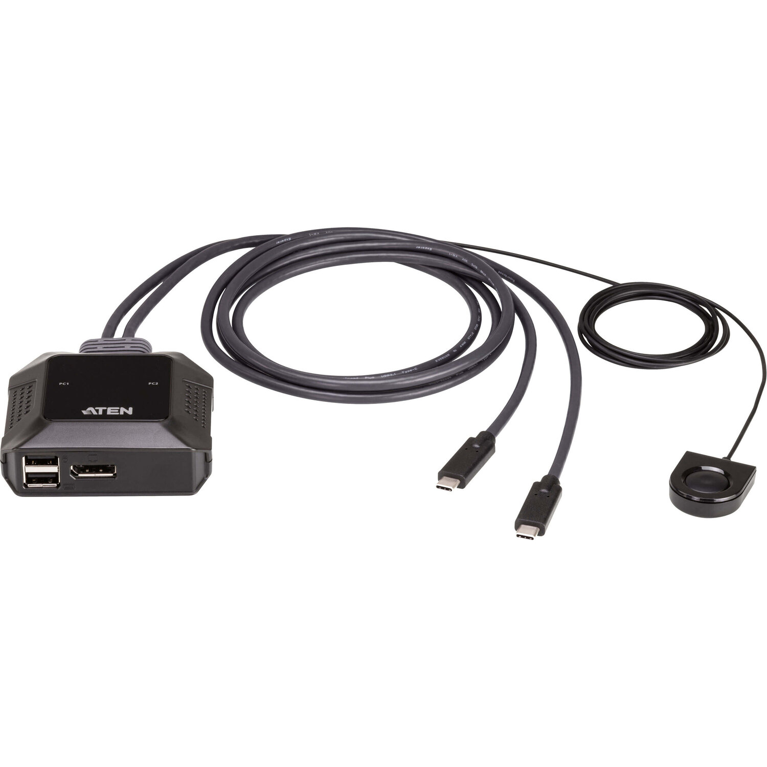 Квм переключатель ATEN 2-Port USB-C 4K DisplayPort Cable KVM Switch (US3312)