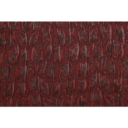 Ткань Жаккард-креш-стрейч бордовый, ш124см, 0,5 м