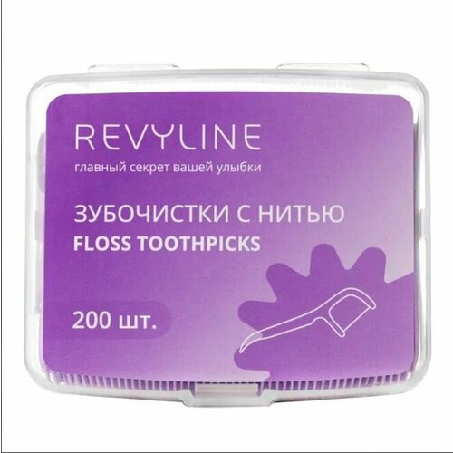 Зубочистка с нитью, флосстик Revyline, 200 шт.