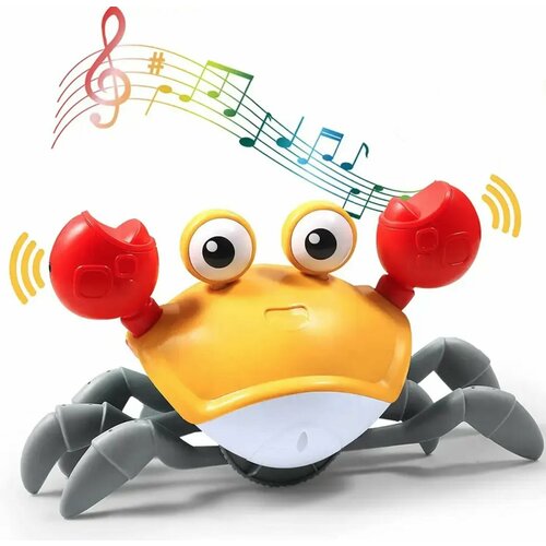 Интерактивная игрушка бегающий крабик USB