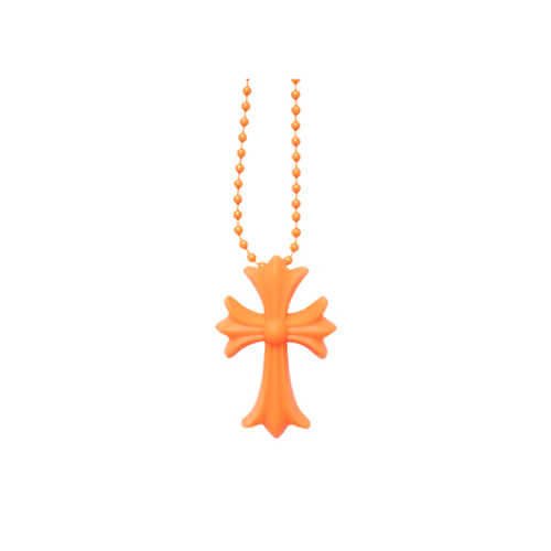 Колье Chrome Hearts Silicone Cross Necklace taranis cross tree of life pendant men s necklace amulet viking jewelry stainless steel necklace cross never fading