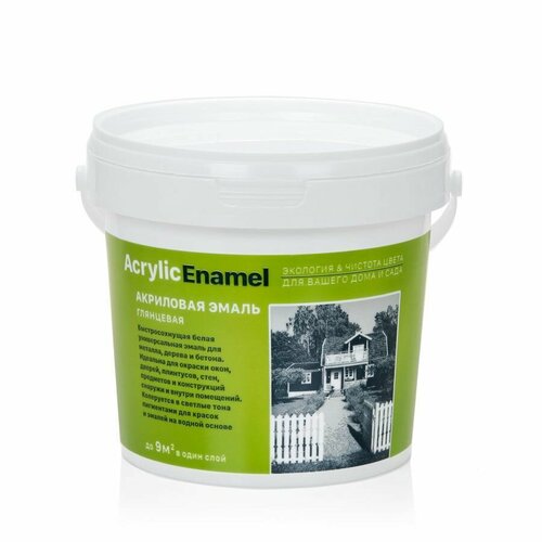 Лучшая цена Акриловая эмаль красная (1,8кг)