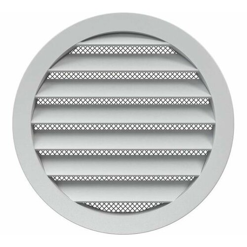 Решетка вентиляционная круглая D185 алюминиевая с фланцем D160 86-683