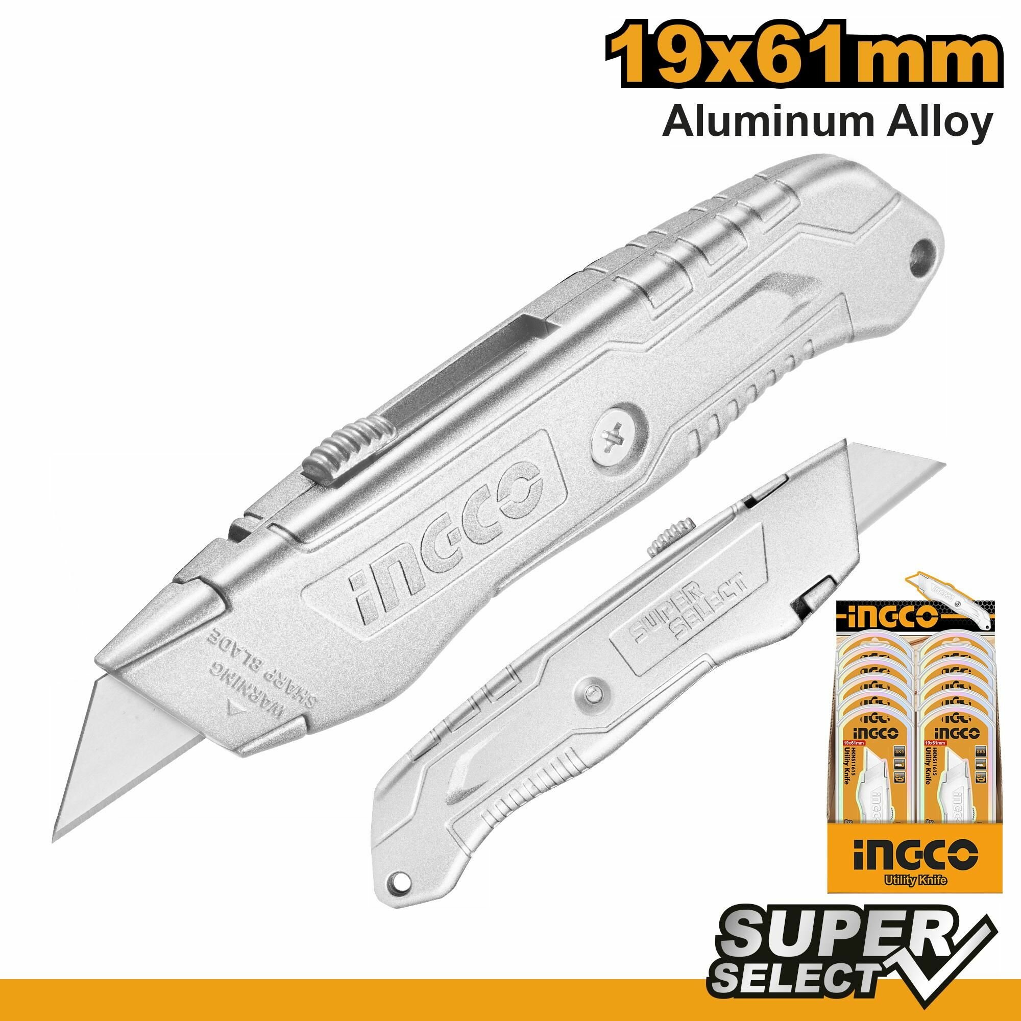 Нож строительный INGCO 19 мм
