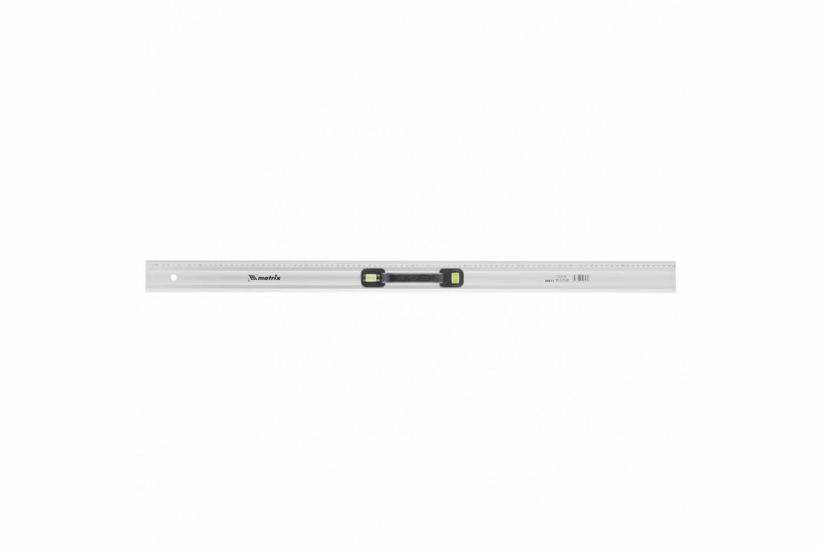 Линейка-уровень, 1000 мм, металлическая, пластмассовая ручка 2 глазка// Matrix - фото №8