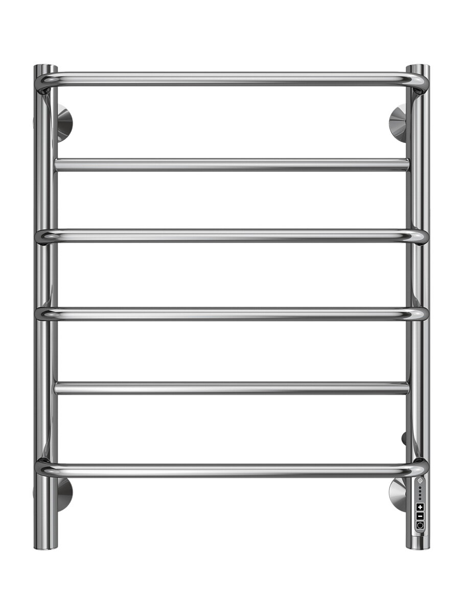 Полотенцесушитель Terminus электрический из нержавеющей стали (встроенный диммер), правый ТЭН, 500х650мм Евромикс, Россия