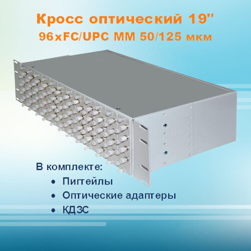 Кросс оптический стоечный СКРУ-3U19-A96-FC-MM50 (укомплектованный)
