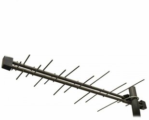 Уличная антенна для приёма цифрового ТВ Альфа Н-111-01 DVB-T2, усиление 10 дБи (расстояние приёма ТВ сигнала до 30 км)