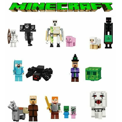 Фигурки Майнкрафт / конструктор Minecraft / сборные минифигурки 22619 конструктор minifigures minecraft минифигурки майнкрафт 12 шт