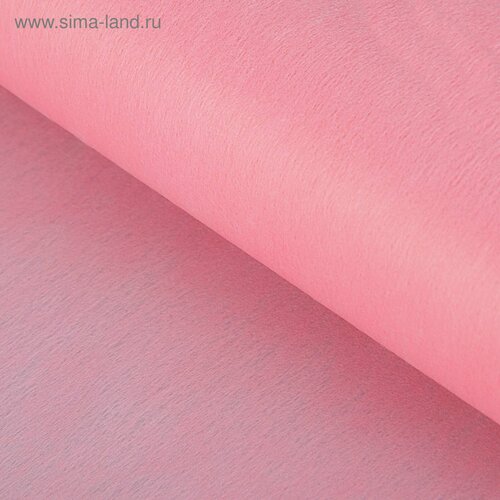 Фетр для упаковок и поделок однотонный розовый двусторонний рулон 1шт 05 x 15 м 630₽