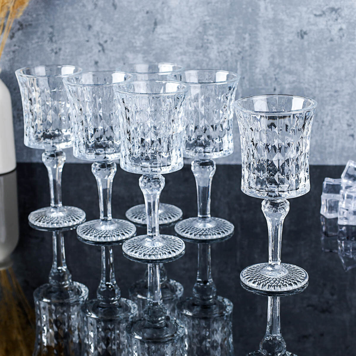 фото Бокалы для вина "Кристалл" 220 мл, 6 штук